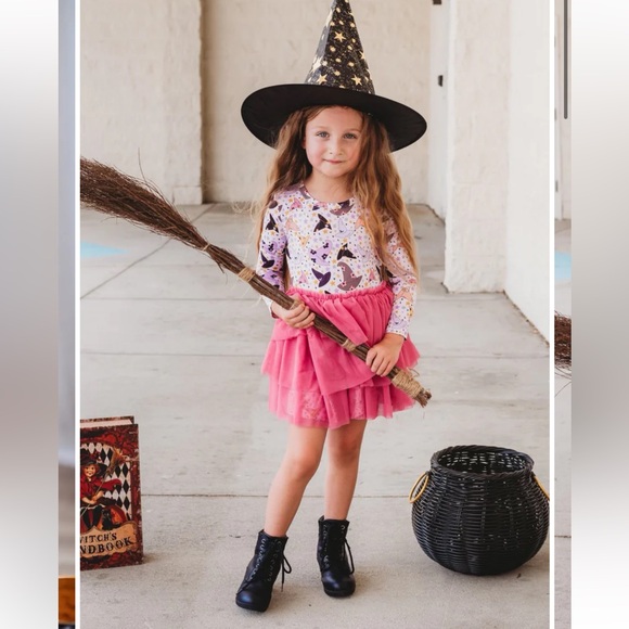 Dream big little co witch hat Halloween tutu tulle dress - Picture 7 of 10